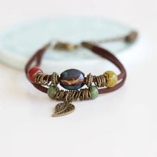 Load image into Gallery viewer, National Wind Restoring Ancient Ways Is The High Temperature Glaze Ceramic Handmade Trinkets Women's Fashion  Bracelets #1077
