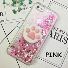 Load image into Gallery viewer, 3D  Cat Case For Iphone 5s Se 7 7 Plus Case Liquid Quicksand Glitter Silicone Case For Iphone 8 8 Plus X 6 6s Cover  Rubber Silicone Phone Case
