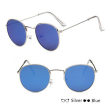 Load image into Gallery viewer, Luxury Leon Classic Small Round Unisex Sunglasses For Women and Men Mirror Sun Glasses Vintage Style With UV400 Protection
