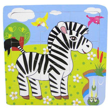 将图片加载到图库查看器，1 Pcs Animal Wooden Puzzles For Children In Wooden 3D Mosaic Puzzles Kids Educational Toys Design  For Baby Birthday Gifts
