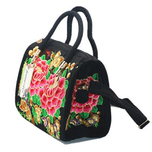 将图片加载到图库查看器，Women's Canvas Handbags Hot Sale Casual Shoulder Bag Floral Embroidered Ethnic Bag Vintage Messenger Bag Ladies Crossbody Bag
