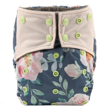 Load image into Gallery viewer, Luxury Charcoal Bamboo Baby Cloth Diaper Nappy Washable Reusable Double Gusset Square Tabs Nappies for Baby and Kids
