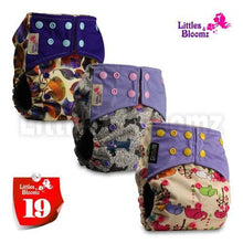 将图片加载到图库查看器，Modern Luxury Printed Washable Real Cloth Pocket Nappy,3 nappies/diapers Set For Girls and Boys Baby In Elegant Style
