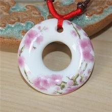 Load image into Gallery viewer, Miredo jewelry wholesale ceramic retro style necklaces women's pendant artware rope chain boondoggle free shipping  #1119
