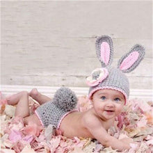 Load image into Gallery viewer, Knitting Baby Hat Newborn Photography Props Cute Children Pajamas Set For Girls And Boys
