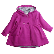 将图片加载到图库查看器，NEW 2020 Modern Toddler Baby Girls Warm Fall Coat Hooded Newborn Infant Girls Cute Princess Jacket Long Sleeve In Elegant Design
