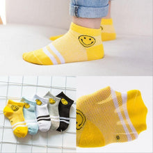 Load image into Gallery viewer, 5 Pairs Kids Socks  Striped Sock for Children Fashion Sports Elastic Socks Spring Autumn Summer Breathable Soft Socks For Kids
