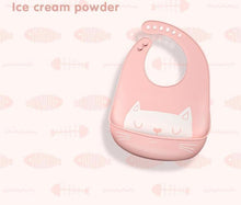 Load image into Gallery viewer, Bibs Waterproof Silicone Feeding Baby Saliva Towel Newborn Cartoon Aprons Baby Bibs Adjustable

