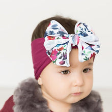 Load image into Gallery viewer, Infant Nylon Print Fabric Headband Baby Girl Headbands for Girls  Bows Baby Turban Headwrap Newborn Hairband For Girls
