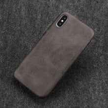 Load image into Gallery viewer, Ultra Thin Phone Cases For iPhone 13 6 7 14Plus XS Max Cover Leather Skin Soft Silicone Case For iPhone XR X 11 12 Pro Case Anti-Scratch iPhone Xs max Cover Genuine Leather iPhone Cases for iPhone
