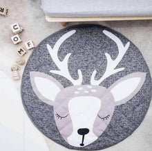 将图片加载到图库查看器，Luxury Mdoern Cartoon Animals Baby Play Mat Foldable Kids Crawling Pad Round Carpet Rug Toys Cotton Children Room Decor Photo Props Carpet For Kids
