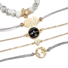 Load image into Gallery viewer, Modern Elegant Luxury Jewely Amazing Epic Set Outstanding Pineapple Heart Map Stone Gem Bangles Bracelets Set For Women
