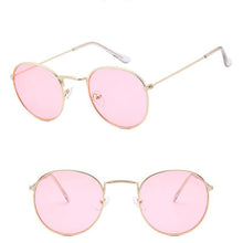 Load image into Gallery viewer, Leon Elegant Unisex Woman and Man Classic Round  Sunglasses Designer Glasses Lady Round Luxury Retro Sunglasses With Vintage Mirror Oculos De Sol Gafas
