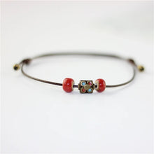 Load image into Gallery viewer, National Wind Restoring Ancient Ways Is The High Temperature Glaze Ceramic Handmade Trinkets Women's Fashion  Bracelets #1737
