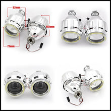 将图片加载到图库查看器，Sinolyn 2.5 Inch Bi Xenon Projector Lenses For Headlight H7 H4 Angel Eyes DRL Car Lights Mini Headlamp Car Accessories Styling
