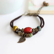Load image into Gallery viewer, National Wind Restoring Ancient Ways Is The High Temperature Glaze Ceramic Handmade Trinkets Women's Fashion  Bracelets #1077
