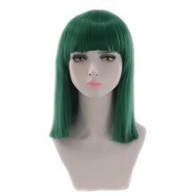 Load image into Gallery viewer, Synthetic Hair Short Wig With Bangs Cosplay Wigs For Women Straight Bob Wig Korean Pink Red Brown Blue Green White Purple Grey
