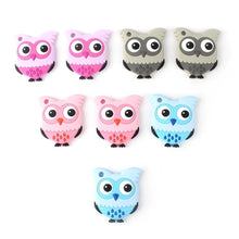 将图片加载到图库查看器，Owl Silicone Teethers Food Grade For Baby Teething  Silicone Beads Teething Toddler Toys For Kids
