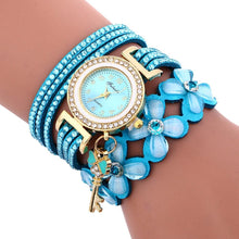 将图片加载到图库查看器，Women watches New luxury Casual Analog Alloy Quartz Watch PU Leather Bracelet Watches Gift For Female and Women
