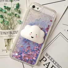 Load image into Gallery viewer, 3D  Cat Case For Iphone 5s Se 7 7 Plus Case Liquid Quicksand Glitter Silicone Case For Iphone 8 8 Plus X 6 6s Cover  Rubber Silicone Phone Case
