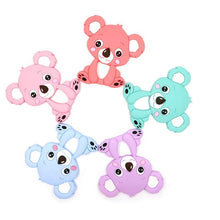 将图片加载到图库查看器，1pc Unique Baby Koala Silicone Teether Teething Chew Toy   Nursing Tool Pendant Food Grade Silicone
