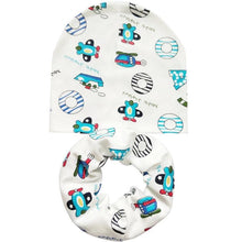 将图片加载到图库查看器，Modern Cartoon Cotton Baby Hat Winter Baby Girls Hat Newborn Boys Hats Kids Cap Scarf Set Children Beanies For Kids With Scarf

