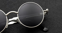 Load image into Gallery viewer, Luxury Popular Retro  Gothic Steampunk Polarized Men and  Women Brand Designer Vintage Round High Quality Metal Frame Sunglasses With UV400 Protection

