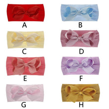 Load image into Gallery viewer, Baby Girls Headbands  Hair Accessories Turban Solid Head wear Hair Band Bow Girl Accessories
