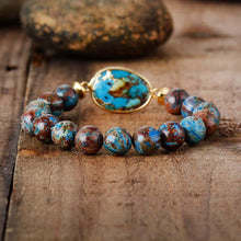 Load image into Gallery viewer, Handamde Men and Woman Bracelet Stone Tibetan Beads Women Stretchy Bracelets Yoga  Elastic Charm Bracelets Luxury Jewelry
