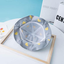 将图片加载到图库查看器，Baby Sun Hat Heart Print Baby Boy/Girl Hat Outdoor Kids Bucket Hat Children Hat Baby Beach Caps Beanie For Girls
