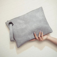 Load image into Gallery viewer, Fashion solid women's clutch bag leather women envelope bag clutch pu leather bag female Clutches sac Immediately shipping
