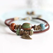 Load image into Gallery viewer, National Wind Restoring Ancient Ways Is The High Temperature Glaze Ceramic Handmade Trinkets Women's Fashion  Bracelets #1077
