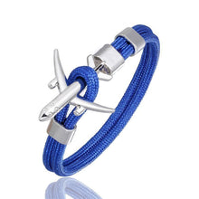 Load image into Gallery viewer, Modern NEW Planes Bracelets For Men and Women In Elegant Charm Chain Paracord Bracelet Metal Airplane Hooks Summer Style
