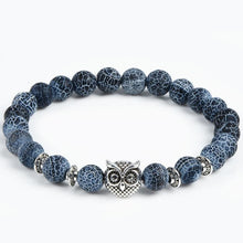 将图片加载到图库查看器，Modern Leopard Tiger Eye Lion Head Elegant Bracelet Owl Buddha Bead Luxury Bracelets Bangles Skull Charm Natural Stone Bracelet Yoga Jewelry For Men And Women
