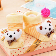 Load image into Gallery viewer, Cotton Baby Socks Rubber Anti Slip Boy Girl Floor Kids Toddlers Autumn Spring Cartoon Infant Newborn Sock
