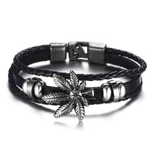 Load image into Gallery viewer, Lucky Vintage Men's Leather Bracelet Playing Cards  Charm Multilayer Braided Men and Women Gift
