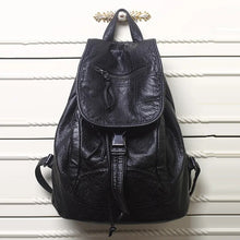 Load image into Gallery viewer, Luxury Famous Brand Designer Washed Leather Women Backpack Female Casual Shoulders Bag Teenager School Bag Fashion Women's Bags
