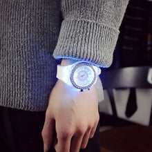 Load image into Gallery viewer, STEVVEX Luxury Led Flash Watch Personality Trends Students Lovers Jellies Woman Men's Watches Color Light Wrist Watch For Women and Girls

