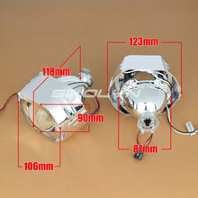 Load image into Gallery viewer, Sinolyn Angel Eyes 2.5 Inch Bi Xenon Lenses For Headlights H7 H4 Car Lights Projector Lens DRL Devil Headlight Car Accessories
