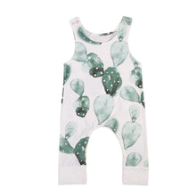 将图片加载到图库查看器，New Infant Baby Girl Boy Cactus Printed Romper Sleeveless Jumpsuit Playsuit Outfit For Girls And Boys In Modern Style
