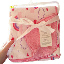 Load image into Gallery viewer, Baby Blankets New Layer Coral Fleece Infant Swaddle  Wrap Owl Printed Newborn Baby Bedding Blanket

