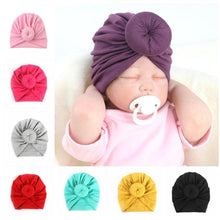 Load image into Gallery viewer, Luxury Baby Cotton Blends Headband Soft Rabbit Bowknot Turban Hair Bands for Girls Elastic Headwrap Style
