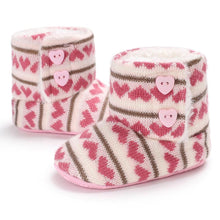 将图片加载到图库查看器，Trend NEW Modern Fashion Anti Slip Modern Soft Sole Knitted Elegant Baby Boots Perfect For Baby Girls For Autmn and Winter Season

