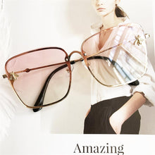 将图片加载到图库查看器，Popular brand  Oversize Square Sunglasses For Women and Ladies  Luxury Driving Superstar  Designer Sunglasses With Shades and Gradient Glasses With  UV400 Protection
