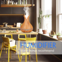 Load image into Gallery viewer, 500ML Essential Oil Diffuser Waterless Auto Off,Seven Color Ultrasonic Aromatherapy Humidifier with Adjustable Mist Model,Diffuser for Bedroom Bathroom Home Office spa Yoga
