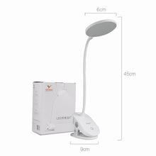 将图片加载到图库查看器，STEVVEX Clip Wireless Table Lamp For Study With 3 Modes Touch Rechargeable LED Reading Desk Lamp USB Table Light Flexo Lamps Table Reading Lamp with Clip for Desk and  Bed
