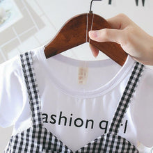 Load image into Gallery viewer, Retro Modern Baby Girl Clothing 0-3Y Casual Toddler Dress Plaid Fake Party Birthday Dress For Girls Between 6-24 Months
