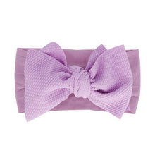 将图片加载到图库查看器，Baby Accessories Infant Baby Girl Cute Bow Headband Newborn Solid Headwear Headdress Nylon Elastic Hair Band Bow For Girls
