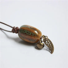 Load image into Gallery viewer, Miredo jewelry wholesale traditional boondoggle ceramic necklaces women's mothers gift necklace pendant #1111
