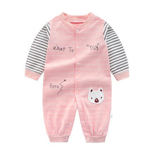 Load image into Gallery viewer, Modern Printed Jumpsuits Gentleman Autumn Long Sleeves Rompers Cotton Baby Clothes for Boys and Girls Outfits Style
